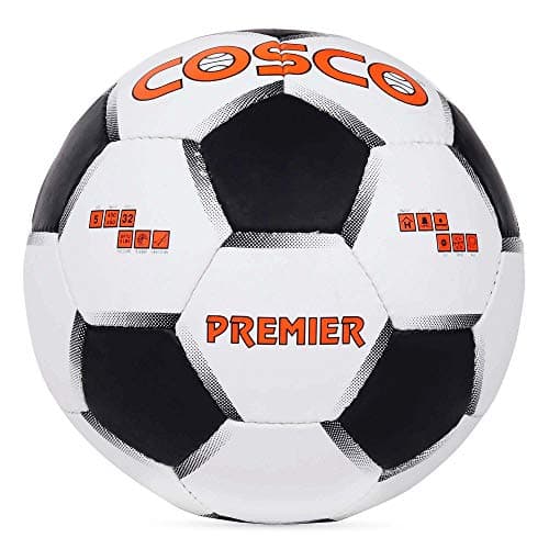 Cosco Premier cotton Football, Size 4, White/Black