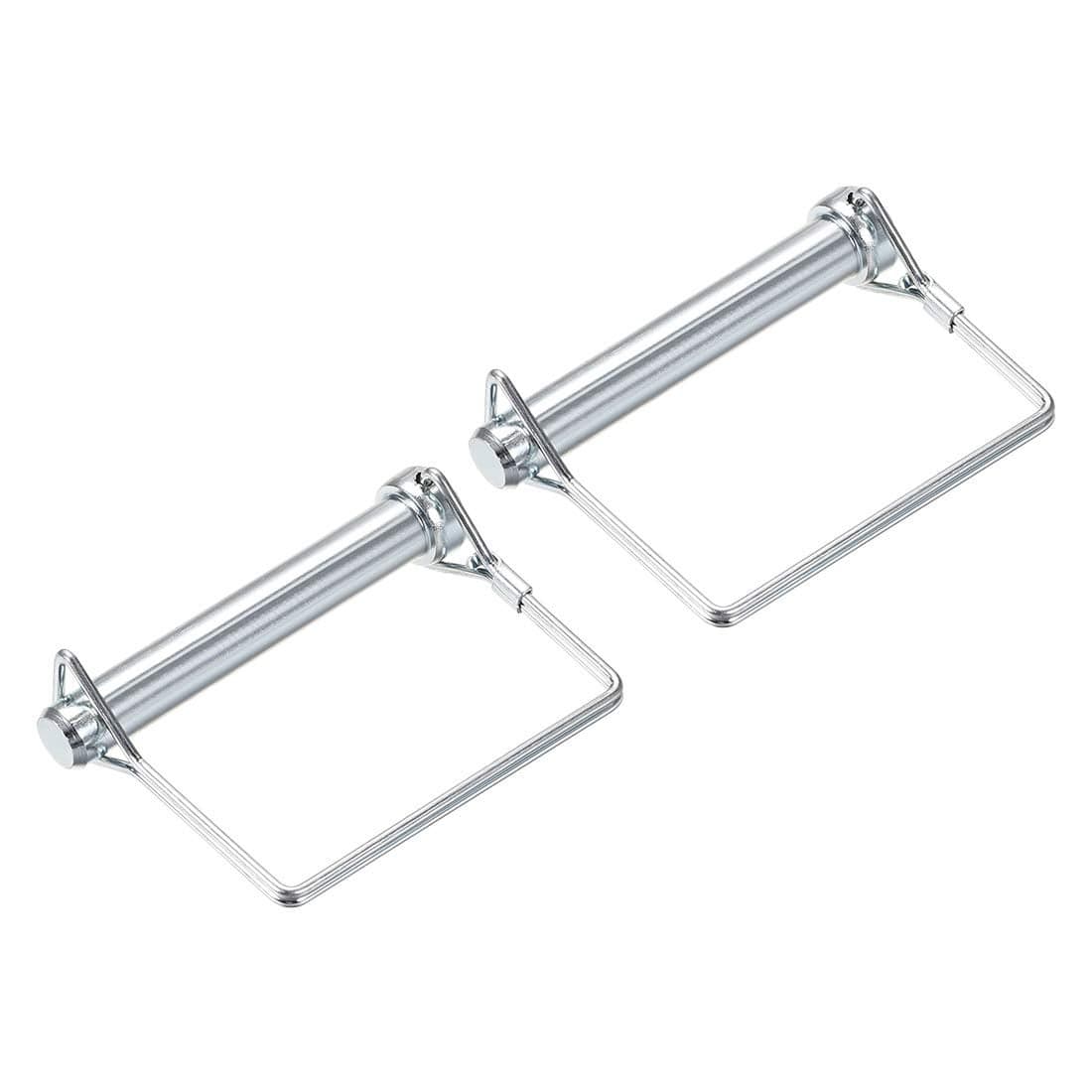uxcell Shaft Locking Pin 12mm x 80mm Coupler Pin for Farm Trailers Lawn Garden in Square 2Pcs