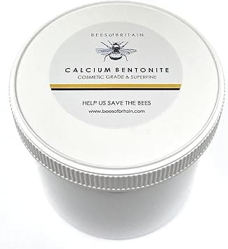 BEES of BRITAIN Calcium Bentonite 100 Natural Cosmetic Grade Clay Powder Deep Pore Skin Cleanser Face Mask Detox We Donate 5 of our Profit to Save Bees Pollinators 454g