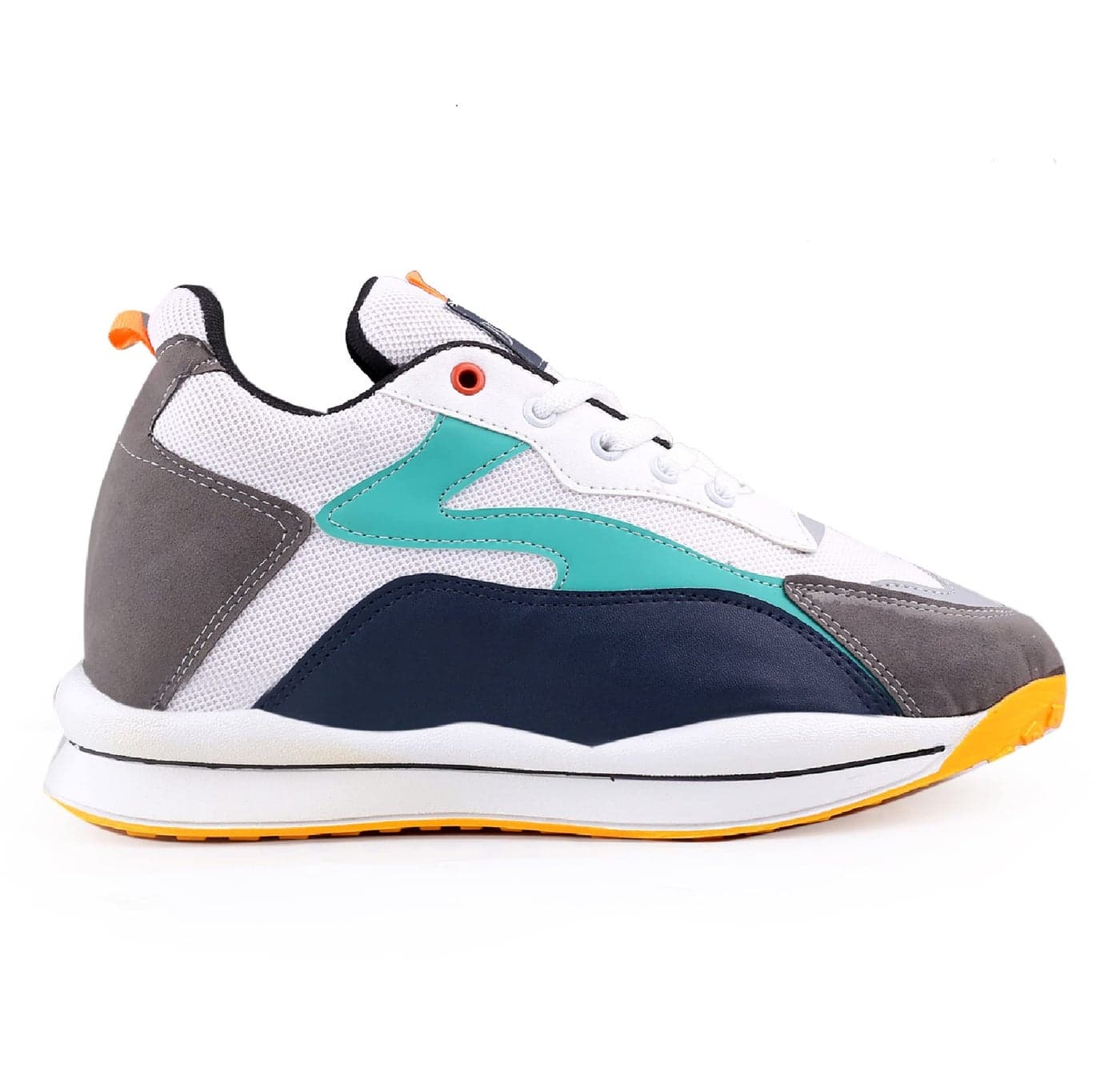BXXY Men's 3 Inch Hidden Height Increasing Navy-Blue Casual Sports Lace-Up and Outdoor Shoes..- 7 UK
