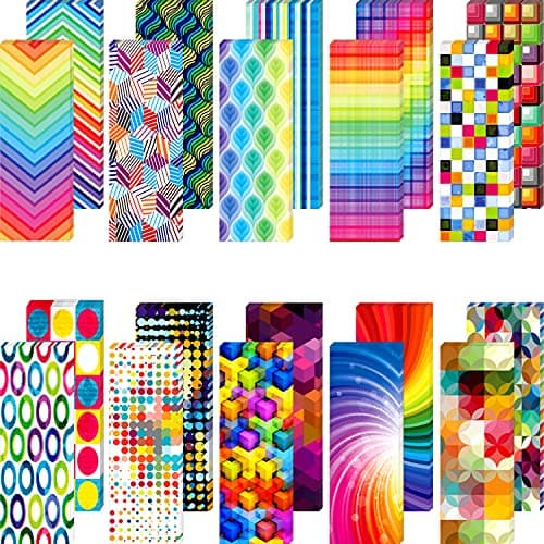 Laminated Book Markers Optical Bookmarks Reading Creative Colored Bookmarks for Teacher Student Kids Classroom School Office Stationery Supply(160 Pieces)