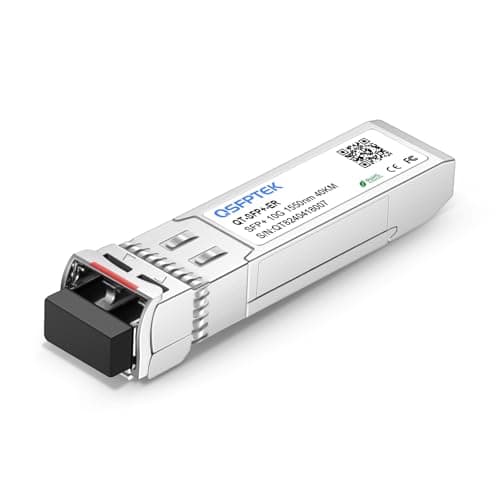 10GBASEER SFP Module 10giga Single Mode SFP 1550nm 40km DDM LC 10GE Gigabit Network Ethernet Mini GBIC SingleMode Fiber Optic Transceiver for Cisco SFP10GER Ubiquiti Netgear Mikrotik