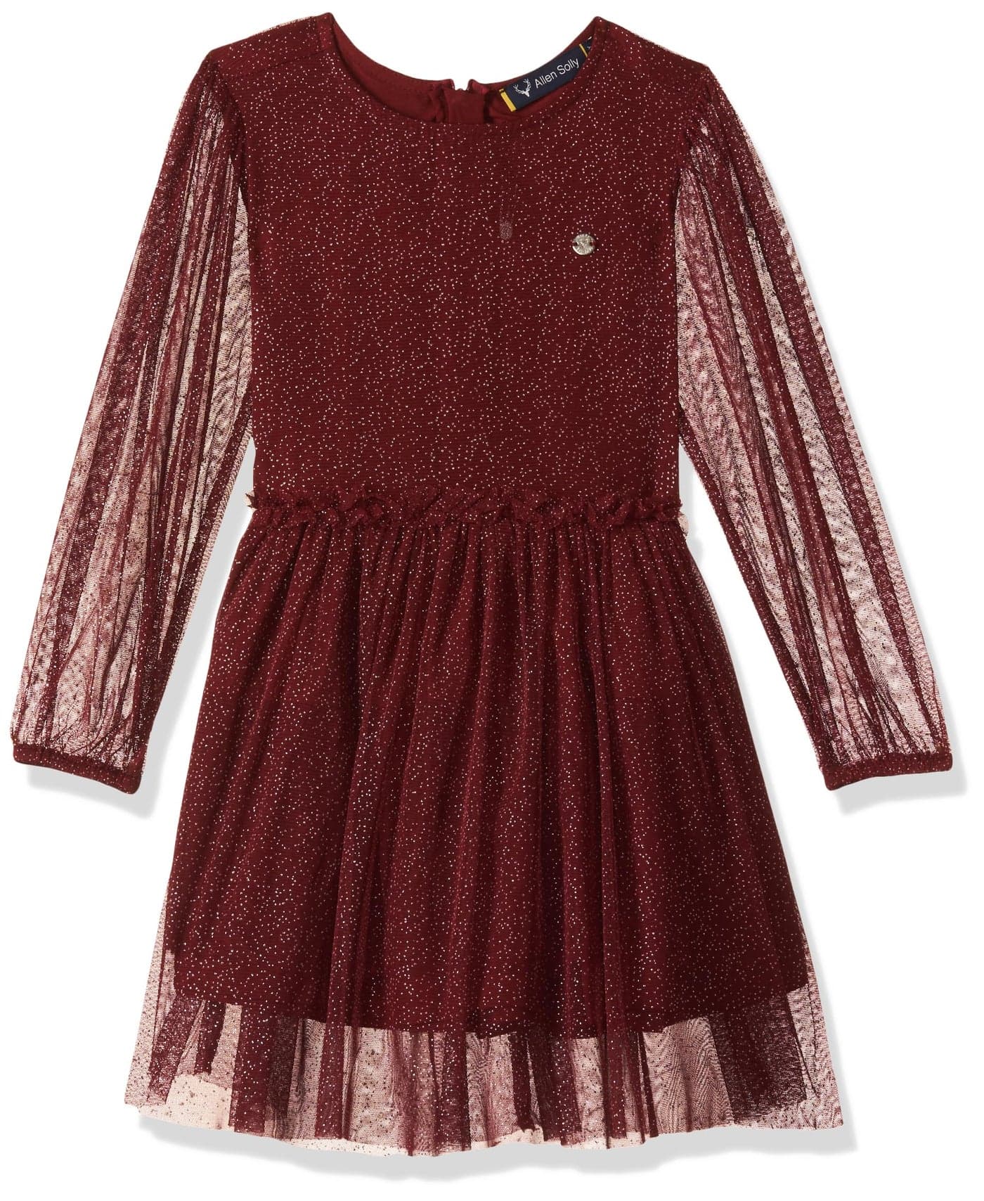Allen Solly Girls Dresses Maroon