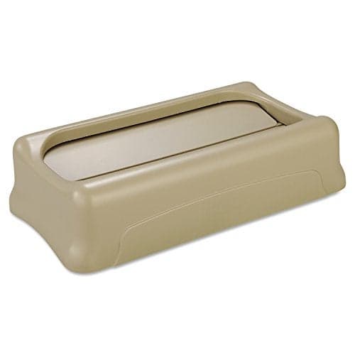 Rubbermaid Commercial Products SLIM JIM Swing Lid for Use with 1623 Gallon Vented Slim Jim Containers Beige for KitchensClassroomsOfficesBack of House