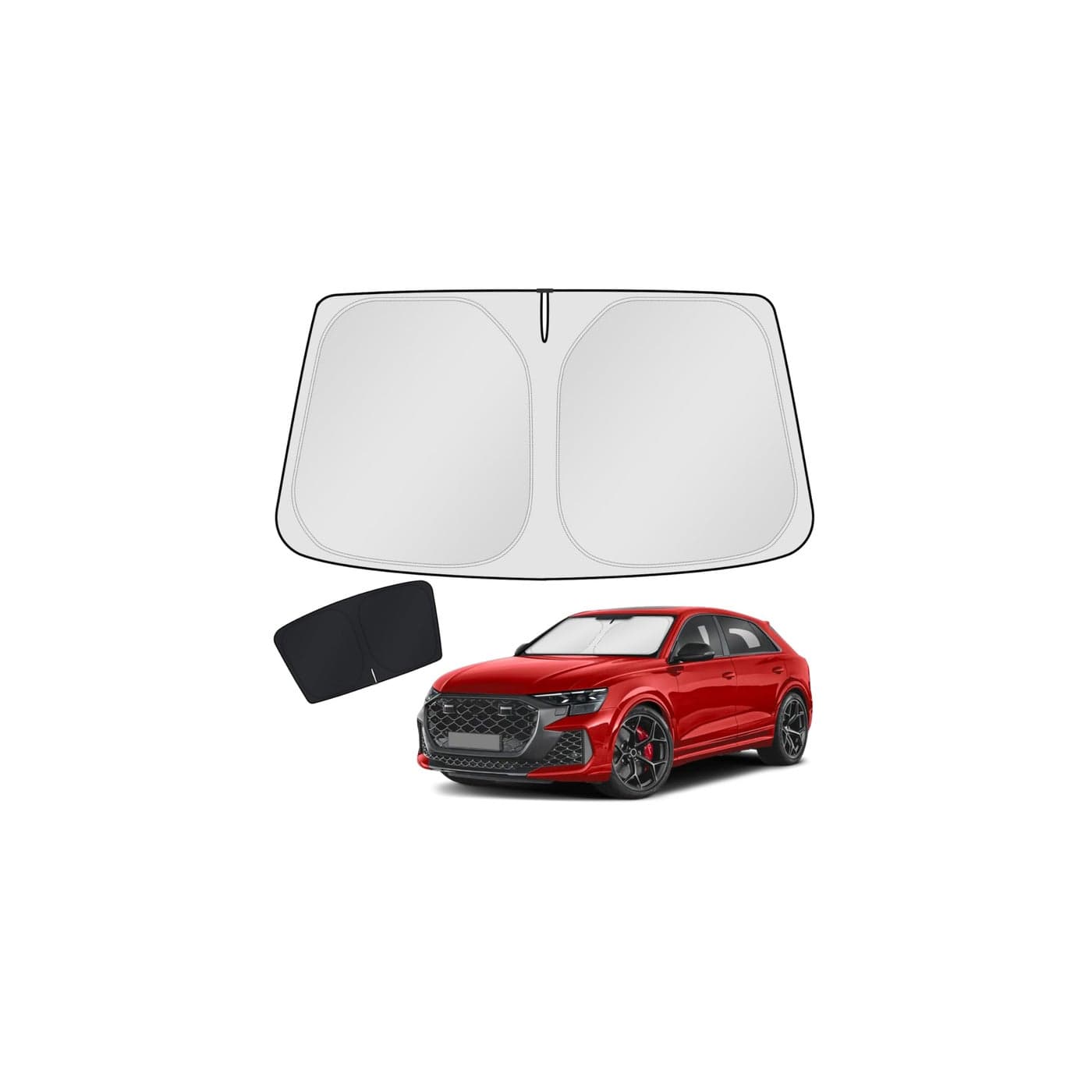 KUST Windshield Sun Shade for Audi Q8 20192023 2024 2025 2026 Window Accessories Shade Sun Visor Foldable Block UV Rays Keep Car Cooler