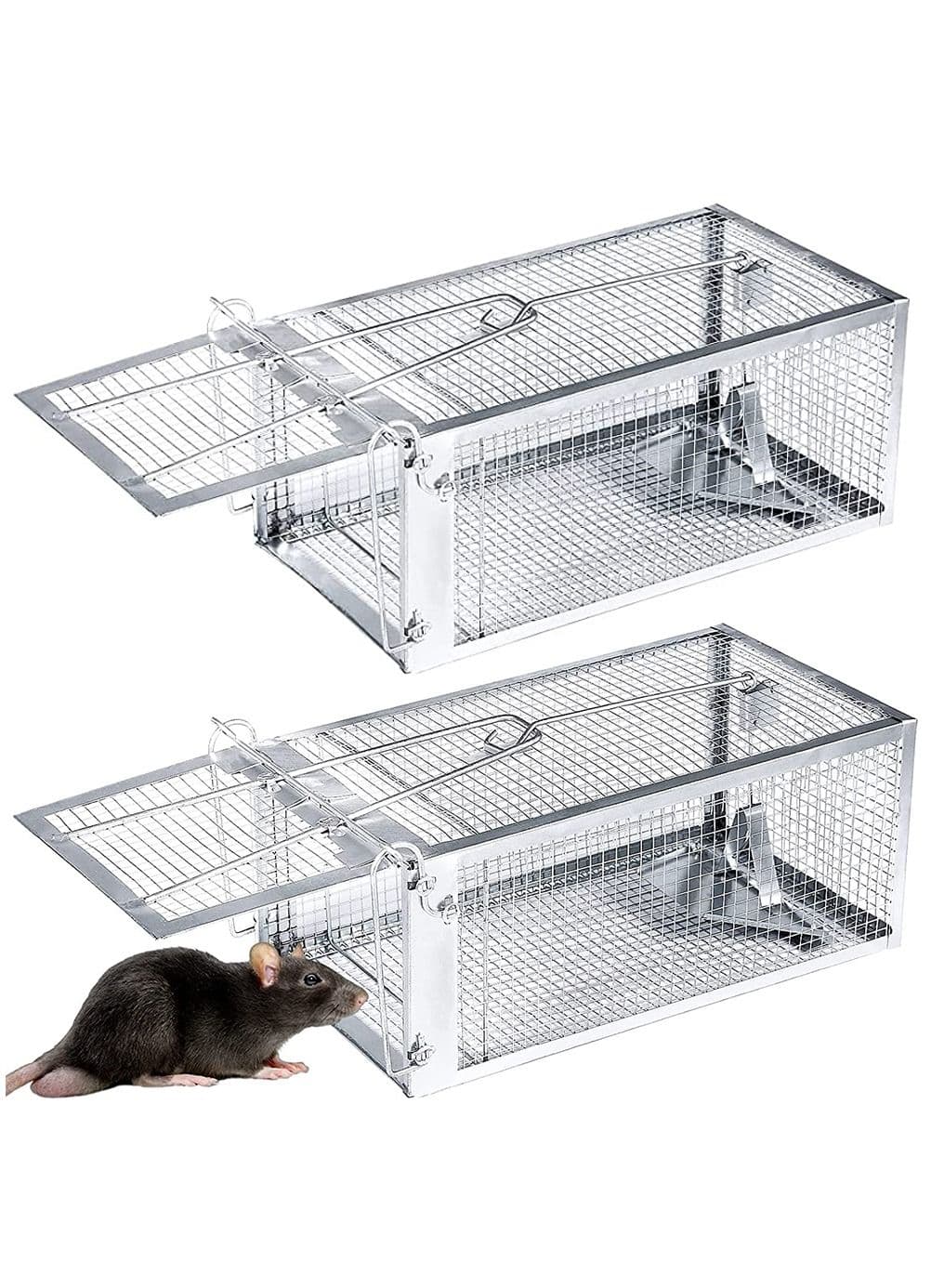 Rat and Squirrel Cage Trap,Mouse Trap,Chipmunk Trap Humane Live Rat Trap Cage for Mice and Other Small Rodent Animals