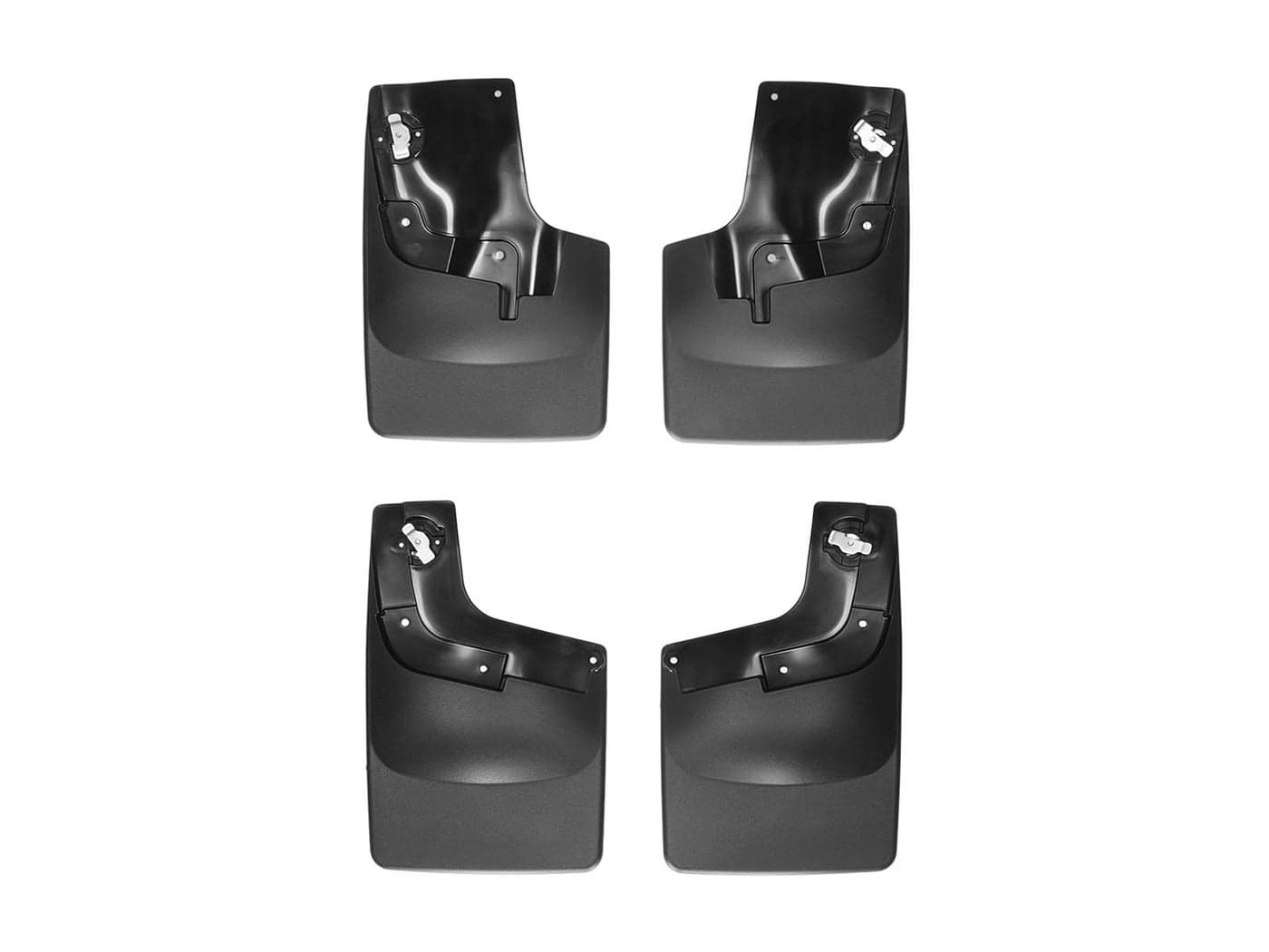 WeatherTech Custom No Drill Splash Guard MudFlaps for Colorado, Canyon - Front & Rear Set (110049-120049), Black