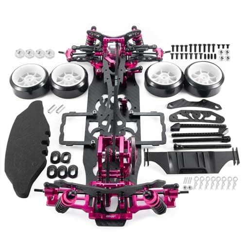 WEFEINO 110 Alloy Carbon AWD 4WD Drift Racing Car Frame Body Kit for Sakura D4 RC Road Drift Car Upgrade Parts