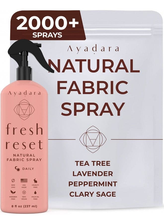 Ayadara Natural Fabric Spray, Lavender Room Spray Air Freshener, Odor Eliminator Mist, Aromatherapy Home Fragrance, Lavender Linen Spray for Bedding, Pillow, Sheet, Blanket and Clothing, 2000+ Sprays