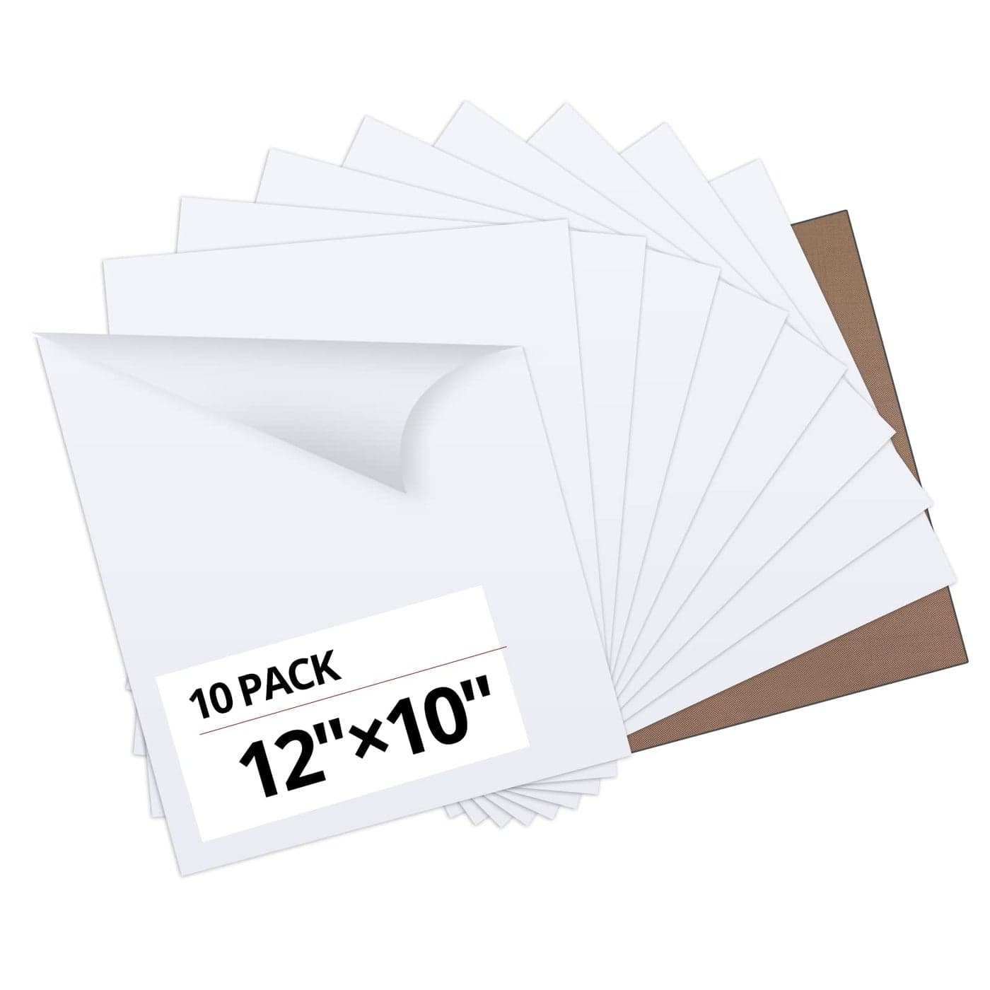 HTVRONT White Heat Transfer Vinyl Bundle 10 Pack 12 x 10 HTV Vinyl for TShirt White Iron on Vinyl for Cricut Silhouette Cameo or Heat Press Machine