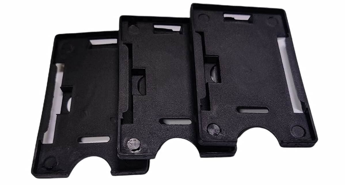 NSSP Black ID Card Holder Badge | Heavy Duty Versatile Business ID Card Holder| Suitable for Office Staff, Nurses, Students, storekeepers, Factory Workers etc (Pack of 50)