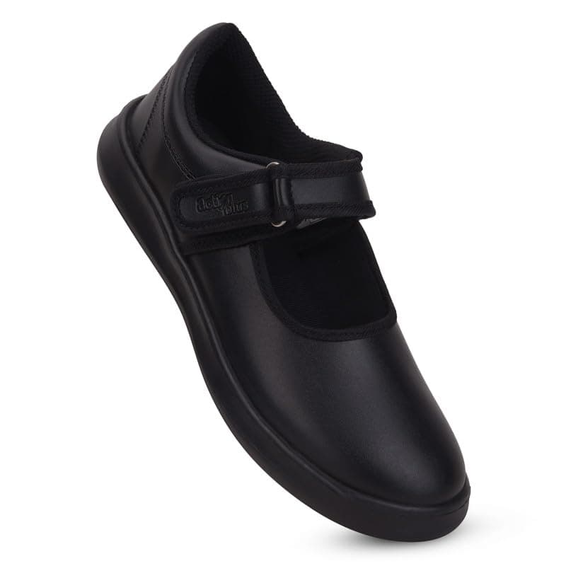 Action School Shoes for Girls-GOG-01-Black-11C Age Group (5 Years)