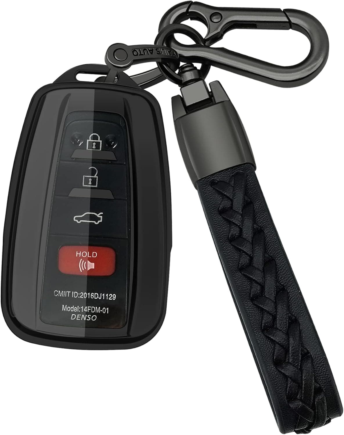 Kirsnda Toyota Key Fob Cover with Keychain