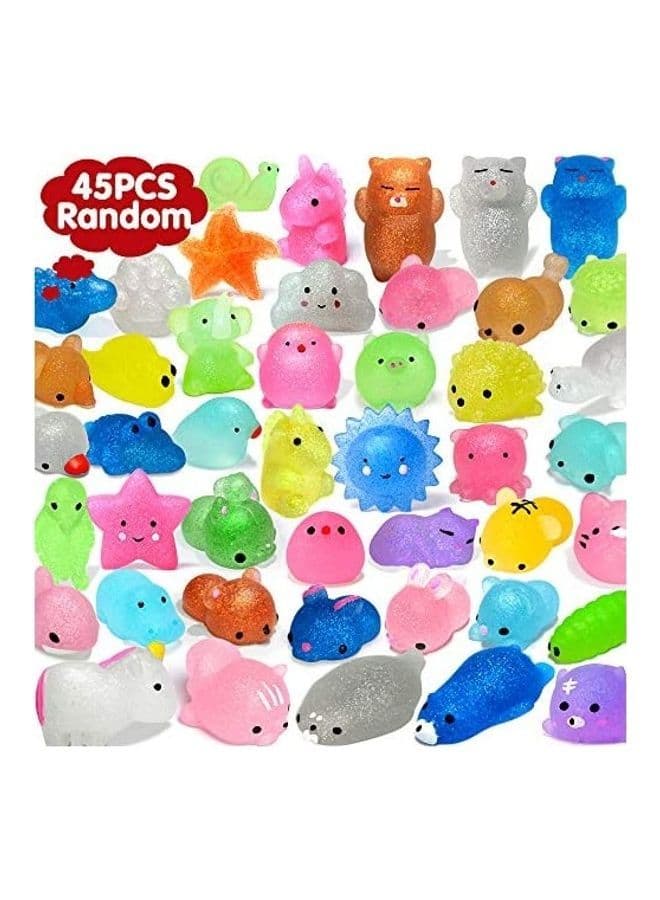 45-Piece Mocha Squishy Toys