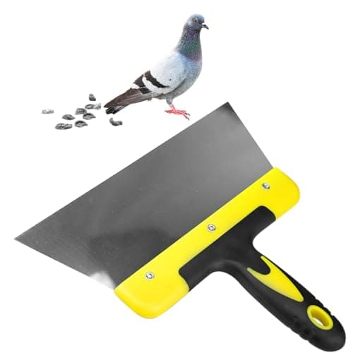 Cunguv Large Pigeon Droppings Scraper Bird Poop Remover Stainless Steel Bird Droppings Cleaning Scraper