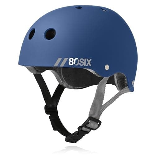 80SIX Triple Certified Multisport Helmet Ideal for Bike Scooter Skateboard Roller Skate and Inline Skate