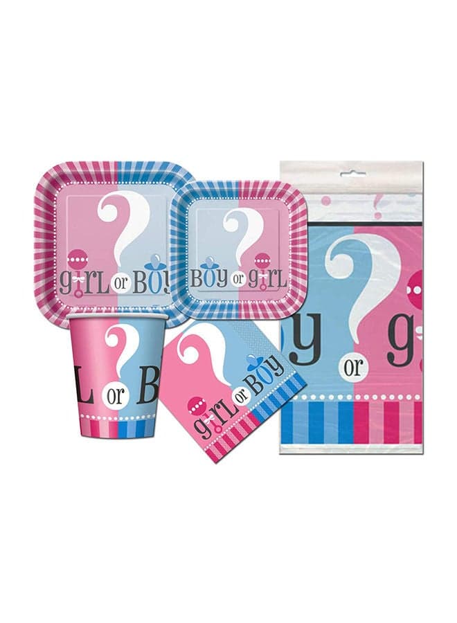 65-Piece Party Supply Tableware Set