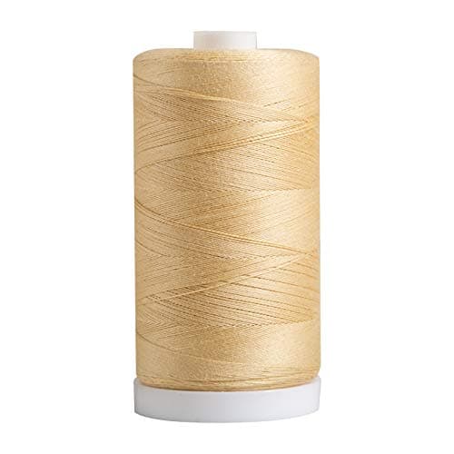 Connecting Threads Yellow 100% Cotton Thread for Sewing, Quilting, and Crafting - 50-Weight - 1200 Yard Large Spool (Cornsilk)