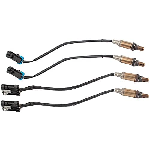 BOXI 4pcs Oxygen O2 Sensor Upstream+Downstream Compatible for Chevy GMC Cadillac Escalade Avalanche Express Silverado Tahoe Savana Sierra Yukon K1500 K2500 1996-2002 (Code 4L60E) | 234-4012 234-4018