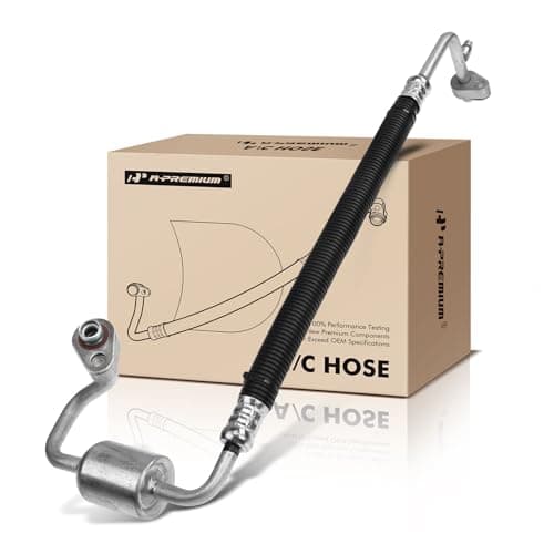 A-Premium A/C Discharge Line Hose Assembly Compatible with Ford Taurus Flex 2009-2012, Taurus X 2009, Lincoln MKS 2009-2013, MKT, Mercury Sable, Compressor to Condenser