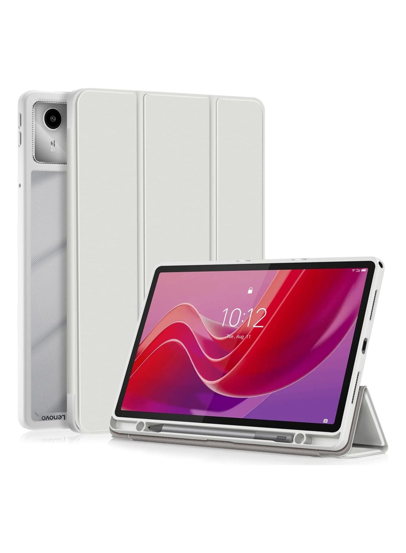 Compatible with Lenovo Tab M11 11 inch 2024 Shockproof Case with Clear Transparent Back Shell Tab M11 TB-330FU/TB-331FC Cover with Auto Wake/Sleep