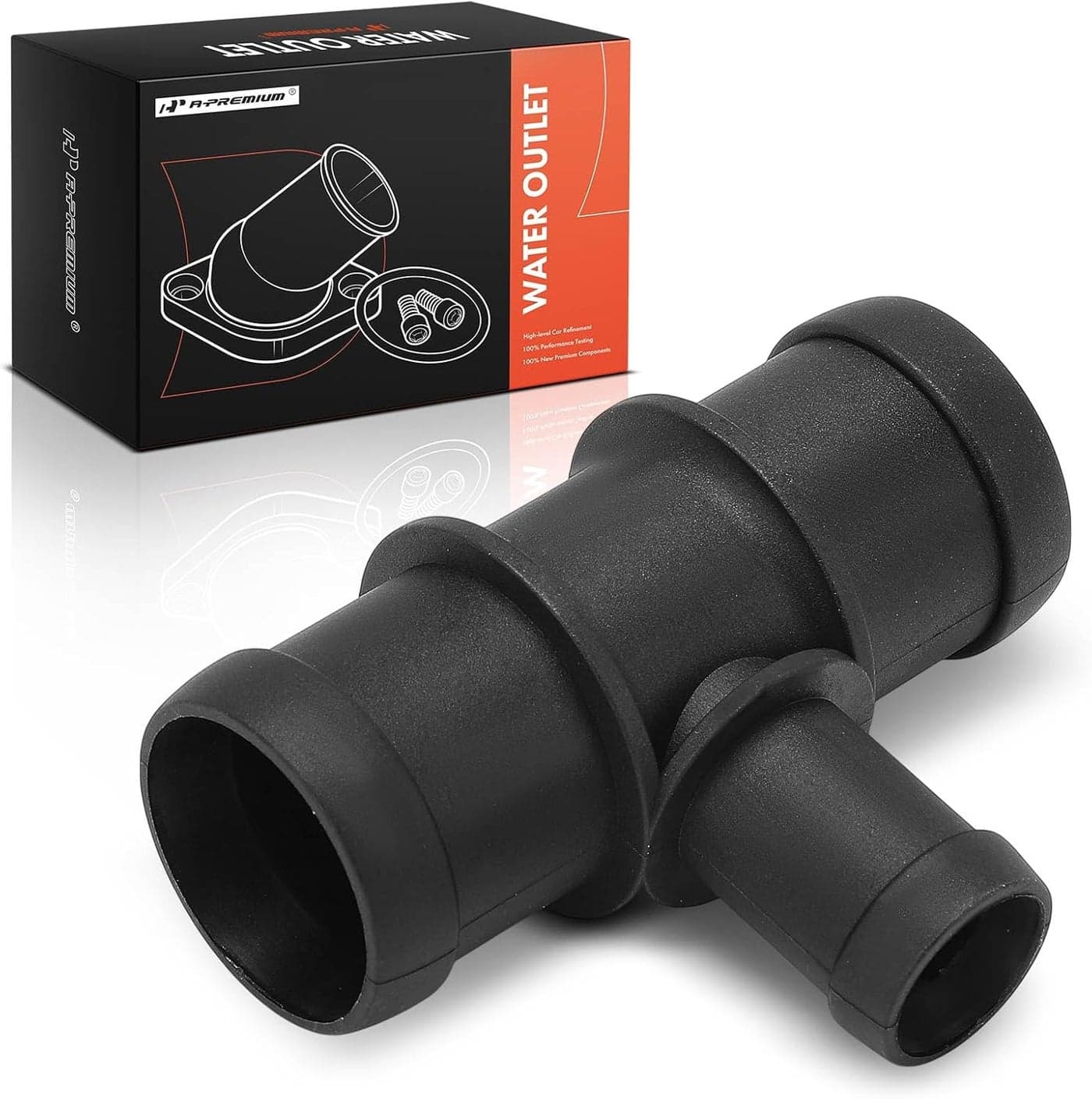 A-Premium Radiator Coolant Hose Connector for Volkswagen/Audi