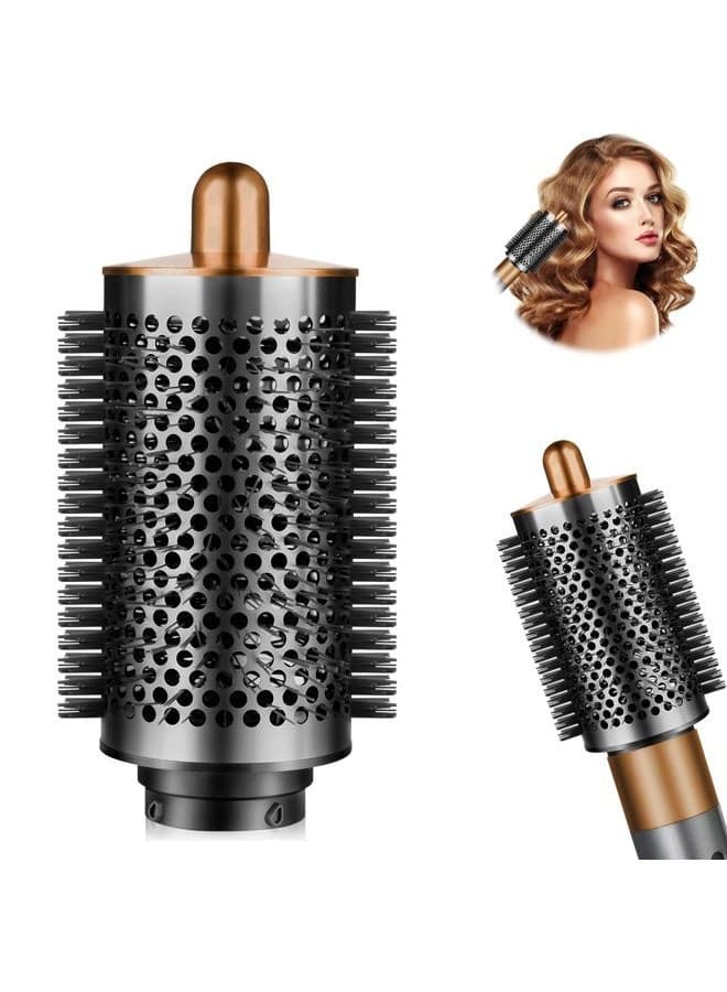 Large Volumizing Round Brush for Dyson Airwrap Styler Attachment,Upgraded Larger Round Brush Tool and Hair Style Replacement for Airwrap Accessories (Nickel/Copper)