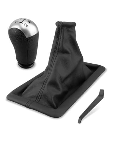 JUQAFY Shift Knob Dust Boot Fit for Ford Mustang 20052009 5Speed Manual Transmission Replacement 8R3Z7277AA 5R3Z7213BAA 7R3Z7277AD 6R3Z7277AA