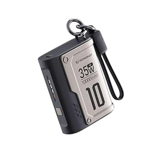 Phonokart Armor 10000mAh 35W PD/PPS Fast Charging Compact Powerbank | 50% in 30 Mins for iPhones & Pixels | Supports Samsung Super Fast Charging, OnePlus, Oppo, Nothing & MacBook Air