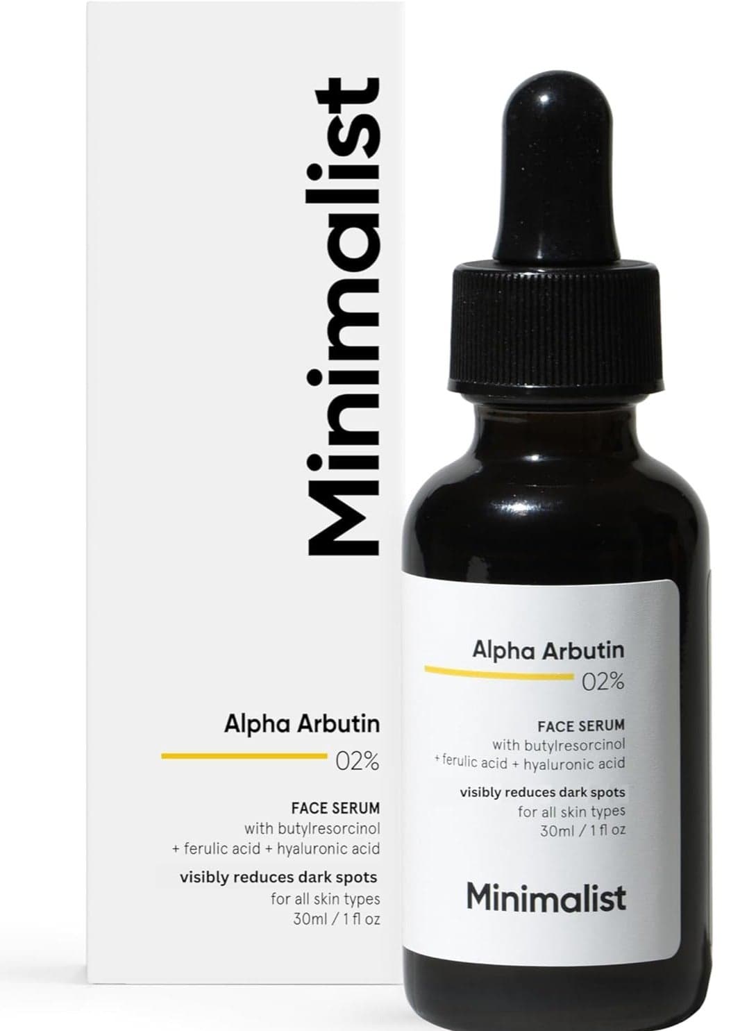 Minimalist Alpha Arbutin 2%, Dark Spots & Face Serum 30mL