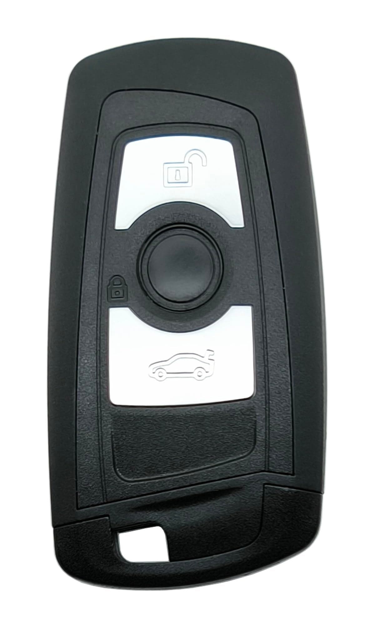 Replacement Keyless Entry Key Fob Cover for BMW 1 2 3 4 5 6 7 Series X3 M2 F Series 235ix 320 E90 E92 E93 X5 F10 F20 F30 F40 Key Fob Case Silver 3 Buttons