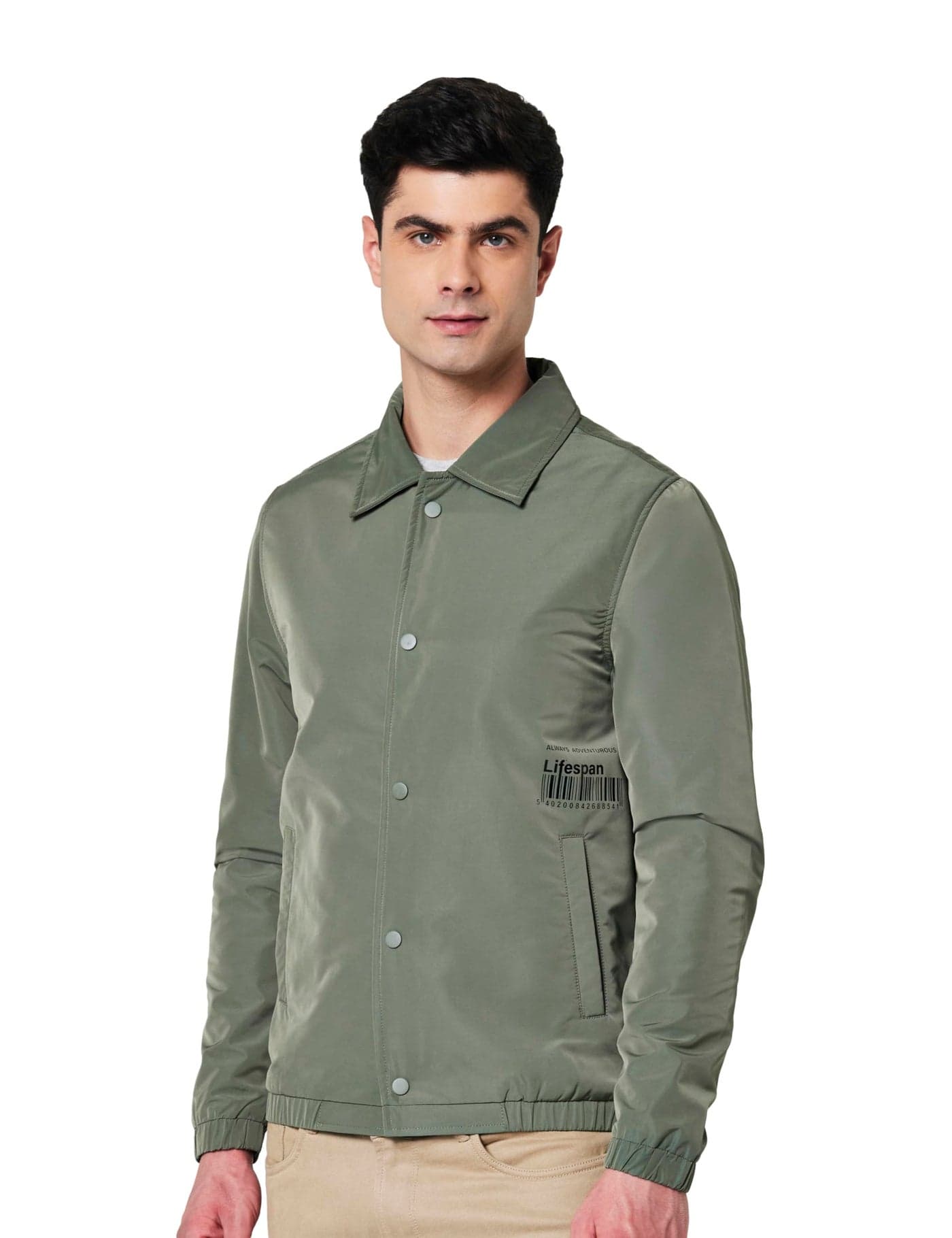Qube By Fort Collins Men's Regular Fit Lightweight Winter Jacket - Stylish & Comfortable for Casual and Outdoor Wear