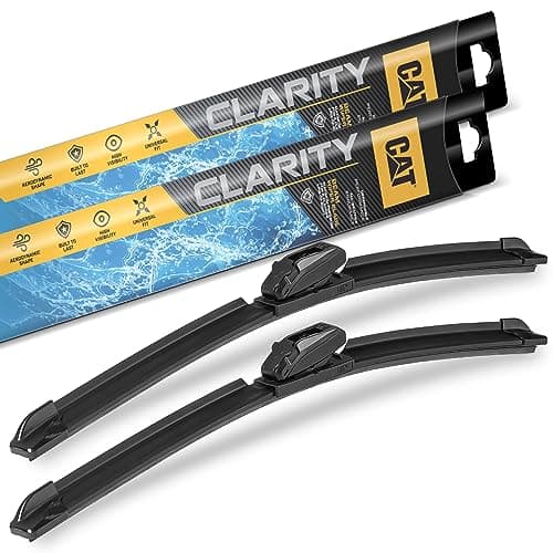 CAT C20 Wiper Blades 2Pack Front or Rear Wiper Blades for Cars SUVs Trucks Direct OEM Replacement Heavy Duty StreakFree All Seasons Silent Crystal Clear Easy Installation 22 19