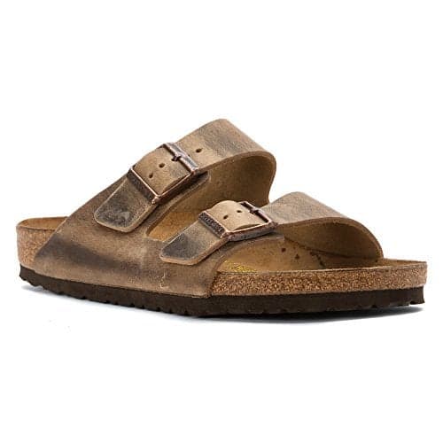 Birkenstock Unisex Arizona Soft Footbed Sandal, Tobacco Oiled Leather, 41 M EU/10-10.5 B(M) US Women/8-8.5 B(M) US Men