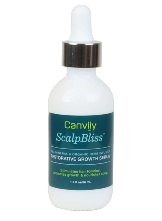 ScalpBliss Sea Mineral & Organic Herb Infused Restorative Growth Serum, Stimulates Hair Follicles, Promotes Growth, and Nourishes Scalp, 1.9 fl. Oz (Pack of 1)