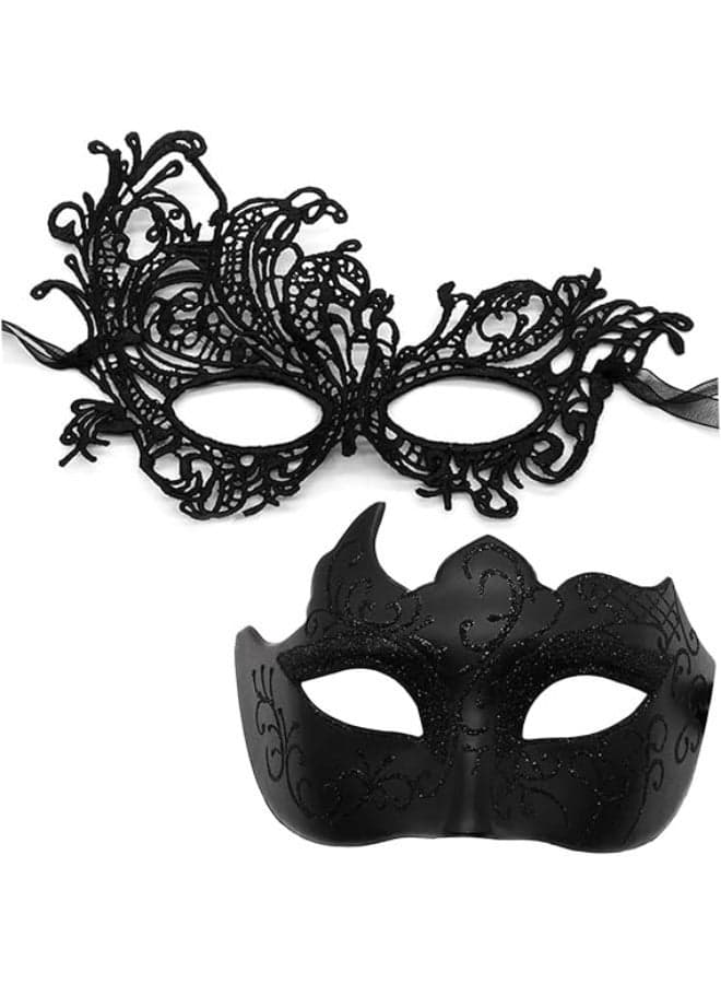 Masquerade Mask for Women Couple Mardi Gras Mask for Men Halloween Mask for Party Prom Ball