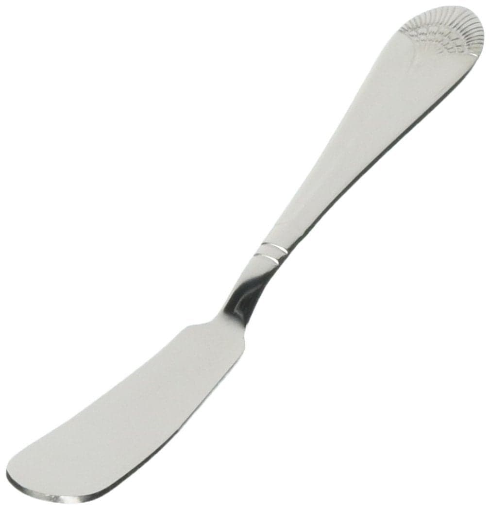 Winco Peacock StainlessSteel Butter Spreading Knife Extra Heavyweight 8 12 Pack