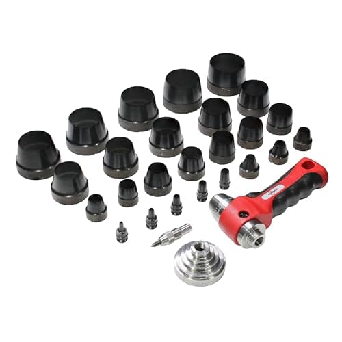 Mayhew Tools 66080 Hollow Punch, 26-Piece Set, Black
