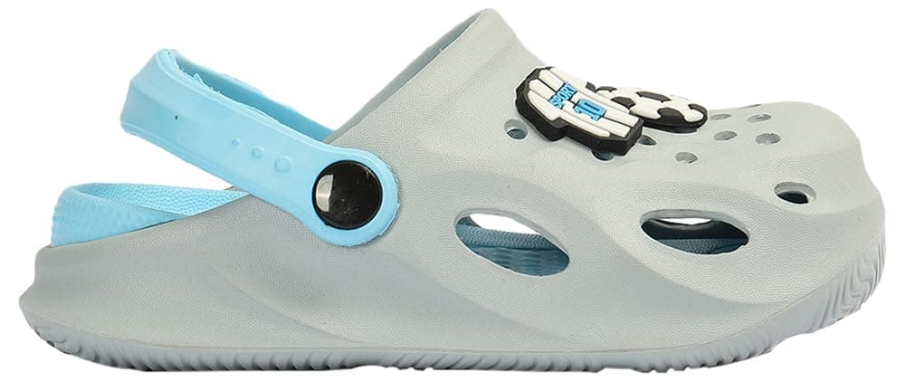 Max Boys Jibbits Clogs(Grey_36)