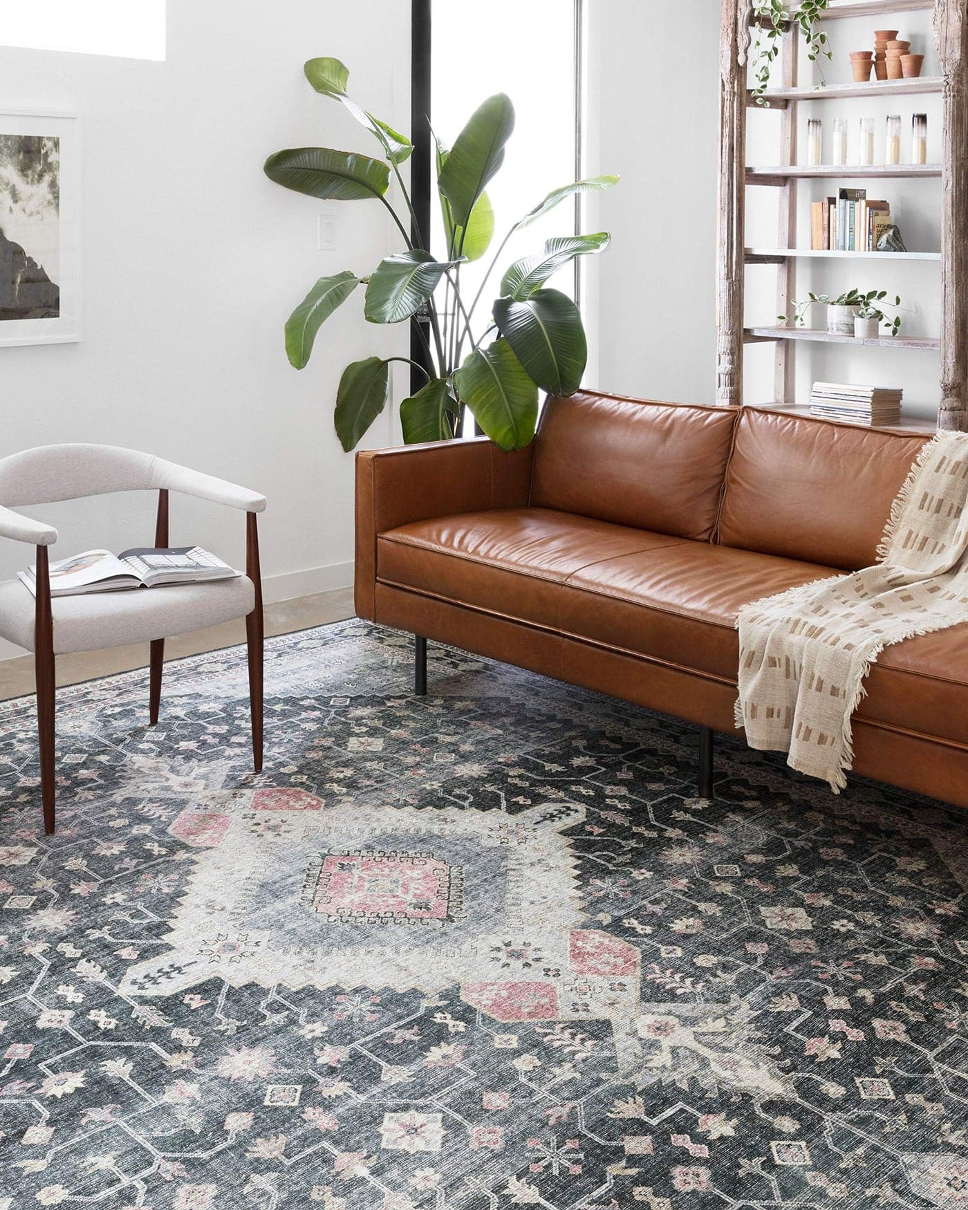 Loloi II Skye Collection SKY02 CharcoalMulti 60 x 90 Area Rug