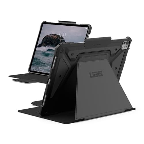 Urban Armor Gear UAG iPad Pro 13" Case, Metropolis SE Rugged Protection Case/Cover Designed for iPad Pro 13" Case (8th/7th Gen, M5/M4) (A3360, A3361, A3362) Adjustable Stand and Pencil Holder - Black