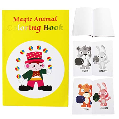 Mipartebo Magic Coloring Book - Fun Magic Trick - Magic Prop Books for Kids Teens & Adults (Medium Yellow)