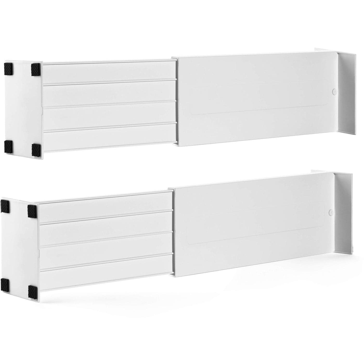 Dial Industries Adjustable Dresser Drawer Clothes Organizer Dividers Set of 2 45 Deep