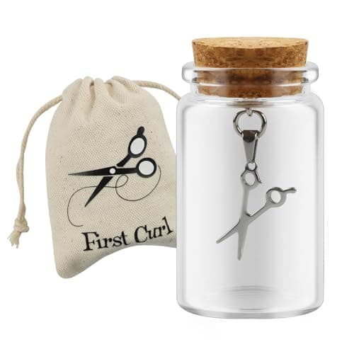 Thootyriaf First Curl Baby Teeth Keepsake Box First Haircut Keepsake Holder for Boys and Girls Glass Bottle Glass Bottlelanugo bottle