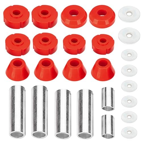 7-101 Body Mount kit Compatible with 1967-1972 Chevy C10 Chevrolet Body Mount Bushings-Red