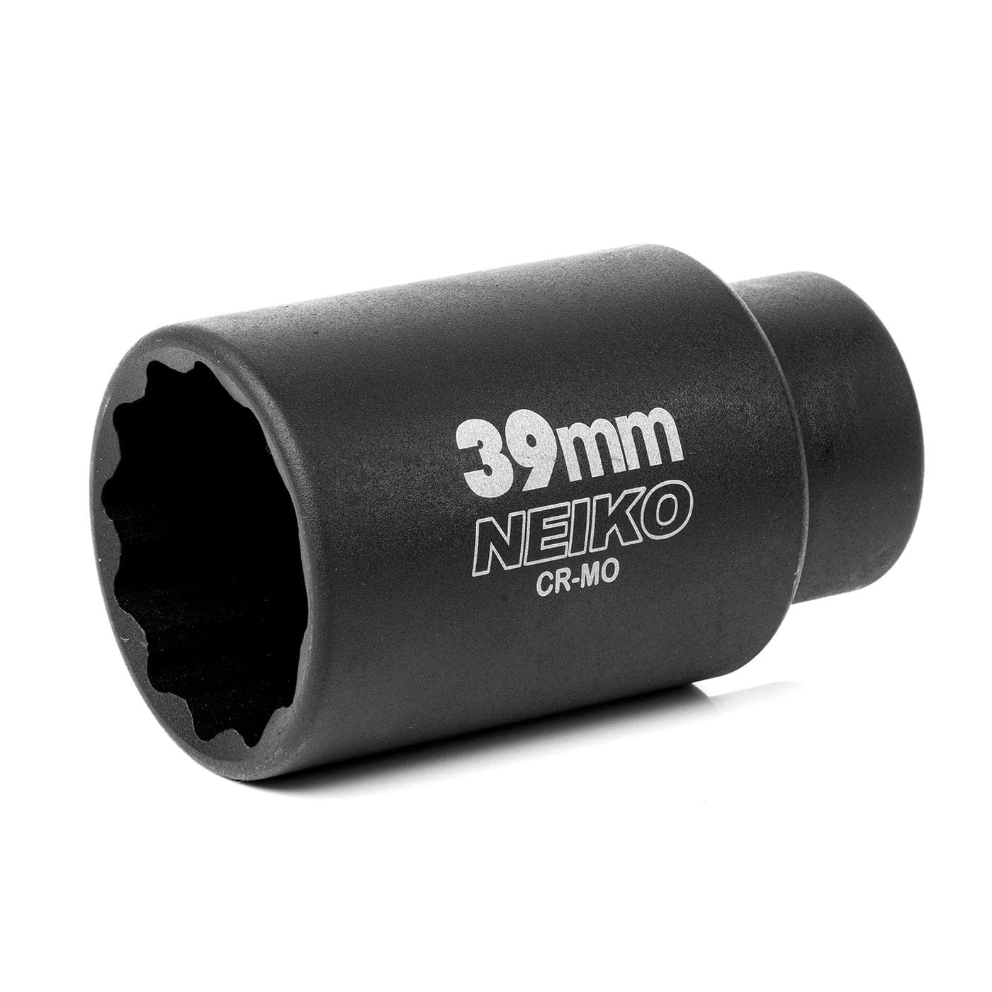 NEIKO 02529A 39mm Socket 12 Drive Deep Impact Socket Spindle Axle Nut Socket 12 Point Chrome Molybdenum CrMo Deep Well Hub Triple Square Axle Shaft Nut Remover