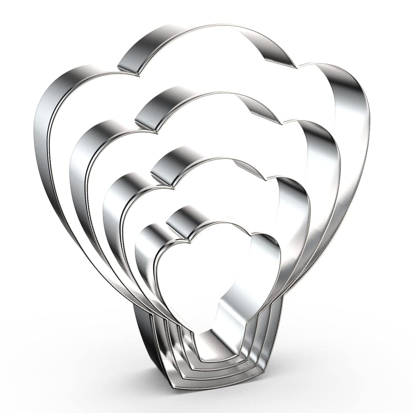 Hot Air Balloon Cookie Cutter Set 5 Inch 4 Inch 3 Inch 2 Inch 4 Piece Air Travel and Flying Cookie Cutters Shapes Stainelss Steel
