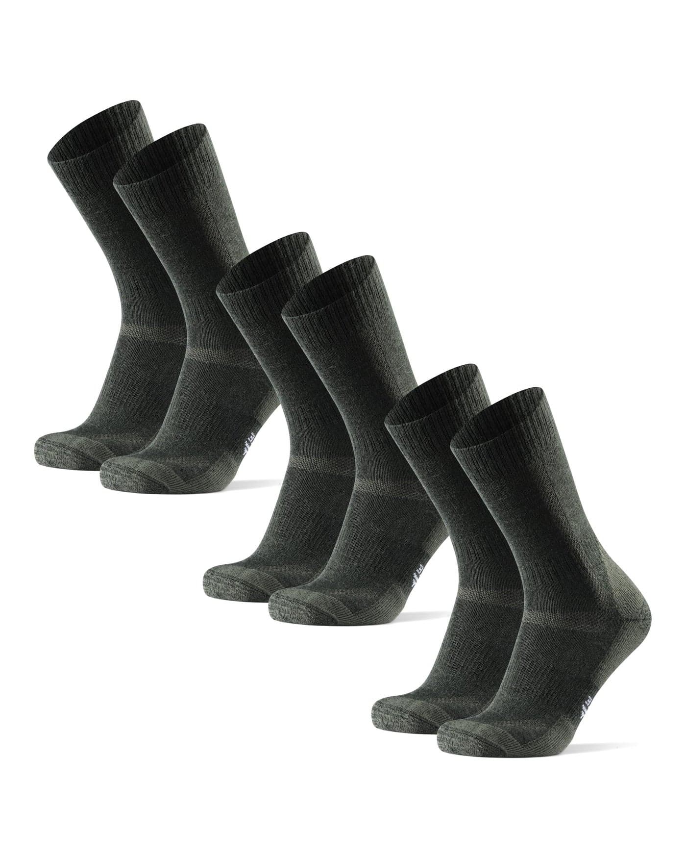 DANISH ENDURANCE Hiking Socks Women & For Men, Merino Wool Socks, Crew Mens, Womens Moisture Wicking, Work, Calcetines para Hombre, Forest Green, Medium