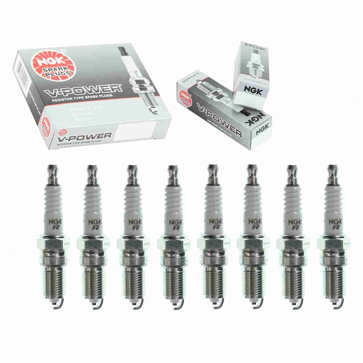 8 pc NGK VPower Spark Plugs compatible with Chevrolet Avalanche 1500 53L V8 20022006