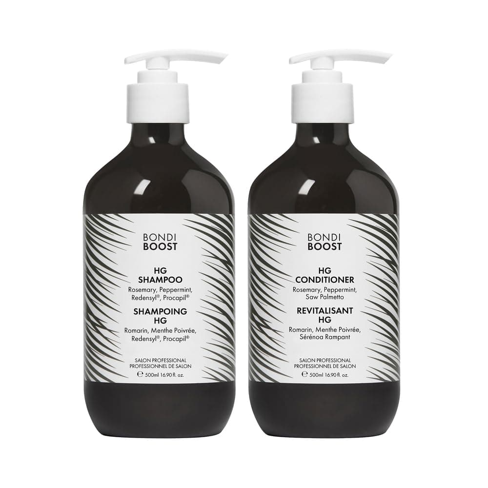 BondiBoost HG AntiThinning Shampoo Conditioner Set 1690 fl oz each Clinically Tested to Promote Fuller ThickerLooking Hair for Women Men Procapil Redensyl Rosemary Formula SulfateFree